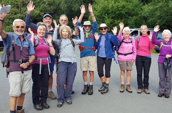 1.Moel Siabod
13/8/17. At the start. Full of exuberance. Photo: Judith Thomas.
Keywords: Aug17 Sunday Judith Thomas