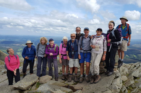 4.Moel Siabod
13/8/17. Finally at the top.  Photo: Judith Thomas.
Keywords: Aug17 Sunday Judith Thomas