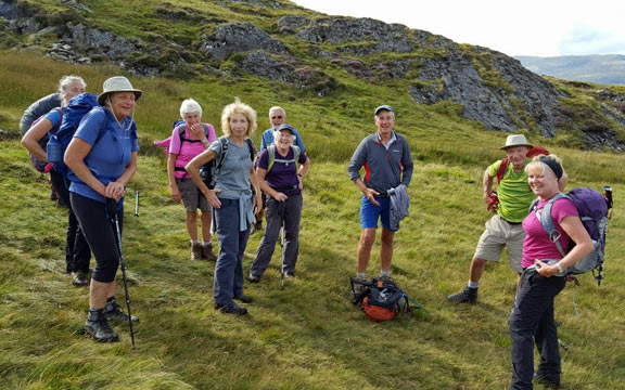 7.Moel Siabod
13/8/17. A brief pause close to the end of the walk. Photo: Judith Thomas.
Keywords: Aug17 Sunday Judith Thomas