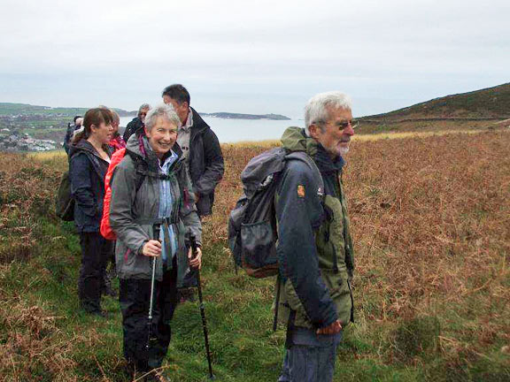 2.Nefyn-Y Gwylwyr-Pistyll
26/10/17. A few yards on with Porthdinllaen in the distace. Photo: Dafydd Williams.
Keywords: Oct17 Thursday Jean Norton Miriam Heald