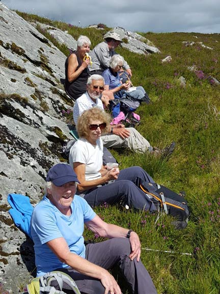 2. Carnedd y Filiast & Mynydd Perfedd
2/7/17. Lunch at the summit of Carnedd y Filiast. Photo: Judith Thomas.
Keywords: Jul17 Sunday Noel Davey