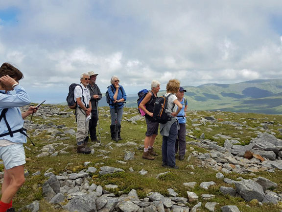 3. Carnedd y Filiast & Mynydd Perfedd
2/7/17. At the top of Carnedd y Filiast. Photo: Judith Thomas.
Keywords: Jul17 Sunday Noel Davey