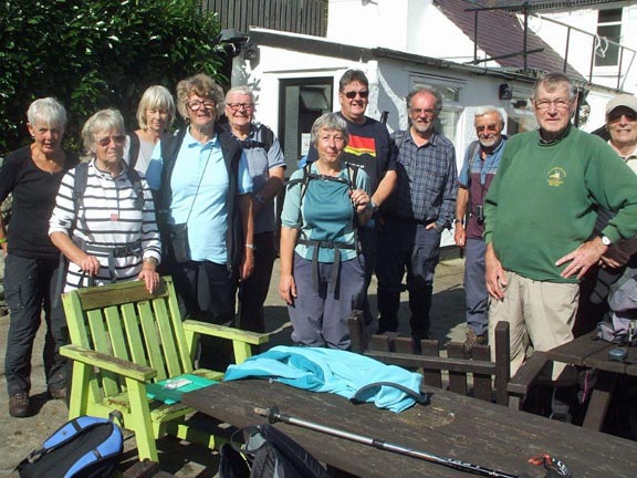 4.Rowen-Pen y Gaer
28/9/17. Meal over. Time to move on. Photo: Dafydd Williams.
Keywords: Sep17 Thursday Jean Norton Miriam Heald