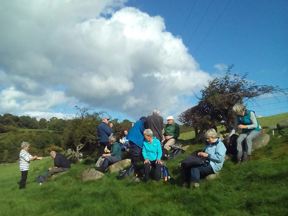 2.Rowen-Pen y Gaer
28/9/17. Coffee break and it is not raining.. Photo: Tecwyn Williams.
Keywords: Sep17 Thursday Jean Norton Miriam Heald