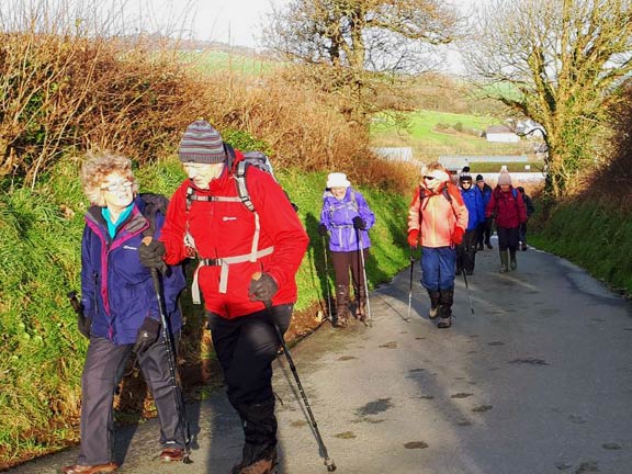 2.Sarn Meyllteyrn
7/12/17. Taking the path south from Sarn. Photo: Judith Thomas.
Keywords: Dec17 Thursday Ann Jones