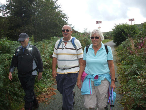 5.Cronfa Tanygrisiau Reservoir
31/8/17. The weather has improved. The leader is setting up a brisk pace. Photo: Dafydd Williams.
Keywords: Aug17 Thursday Tecwyn Williams
