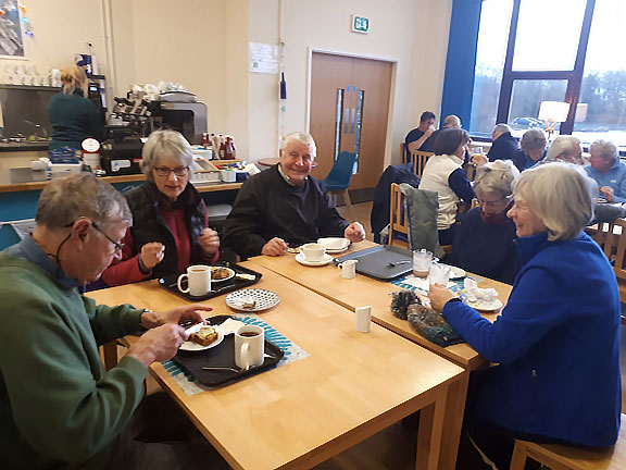 7.Tomen-y-Mur, Trawsfynydd
23/11/17. The calorie deficit does not last long at the café at Canolfan Prysor. Photo: Judith Thomas.
Keywords: Nov17 Thursday Nick White