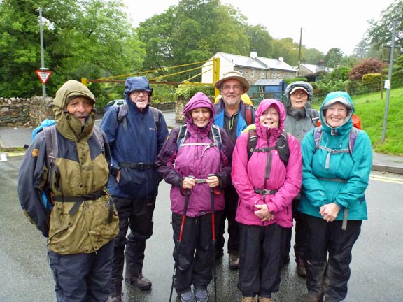 1.Beddgelert to Bethania
26/8/18. Setting off from Beddgelert. Decision made not to do the programmed Berwyns' walk because of the weather.
Keywords: Aug18 Sunday Dafydd Williams