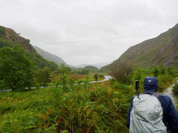 3.Beddgelert to Bethania
26/8/18. Close to Cae'r Moch, with Llyn Dinas is just ahead.
Keywords: Aug18 Sunday Dafydd Williams