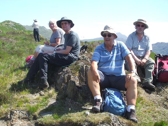 4.Bethania-Llyn Dinas-Craflwyn
1/7/18. A very comfortable morning coffee site near the disused mines at Cwm y Bleiddiaid. Photo: Dafydd Williams.
Keywords: Jul18 Sunday Gwynfor Jones