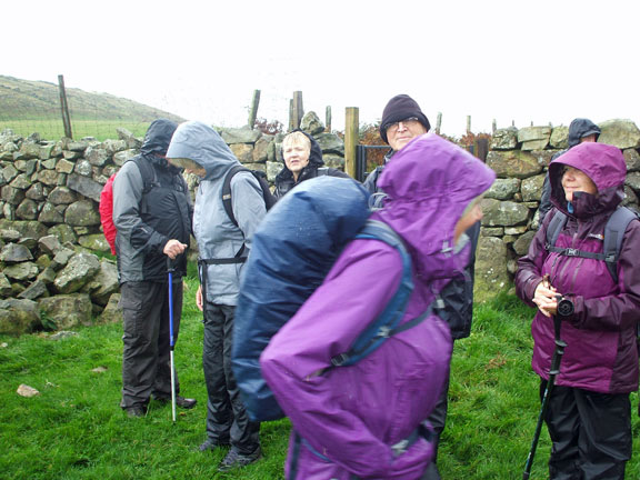 1. Llaniestyn - Garn Fadryn
11/10/18. Unrelenting rain at the foot of Garn Fadryn. Photo: Dafydd Williams.
Keywords: Oct18 Thursday Miriam Heald