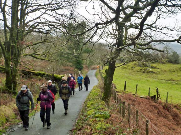 2.Lledr Valley
16/12/18. On our way NE following the line of the Roman road 'Sarn Helen' towards Rhiw Goch.
Keywords: Dec18 Sunday Tecwyn Williams