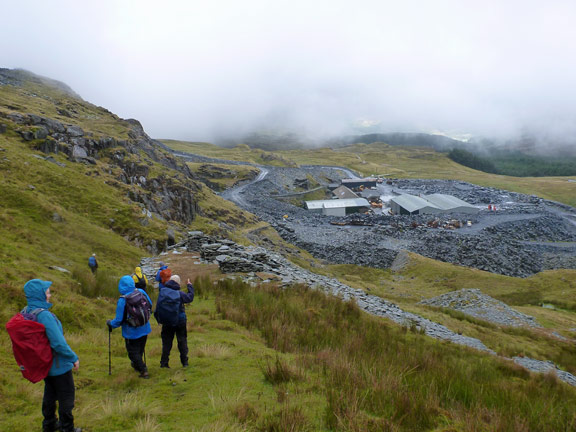 2.Slate Trail - Manod Mawr - Cwm Cynfal
29/7/18. Manod Mawr climbed we descend into Manod Quarries.
Keywords: Jul18 Sunday Noel Davey