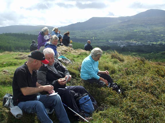 3.Precipice walk - Llyn Cynwch
16/8/18. Lunch break. Photo: Dafydd Williams.
Keywords: Aug18 Thursday Nick White
