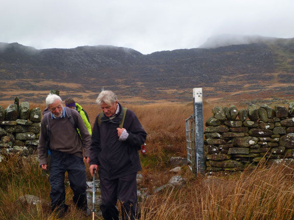6.Northern Rhinogydd
4/11/18. With the walking on water bit behind us and just half a mile to go there is time "to put the world to rights".
Keywords: Nov18 Sunday Roy Milnes