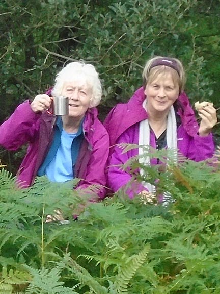 5. Aber Falls
26/9/19. Lunch in the bracken. Photo: Dafydd Williams.
Keywords: Sep19 Thursday Jean Norton Annie Andrew
