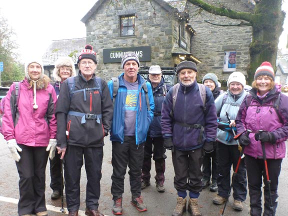 1.Betws-y-Coed - Llyn Sarnau
1/12/19. Staring off from the Pont-y-Pair car park at Betws-y-Coed
Keywords: Dec19 Sunday Dafydd Williams