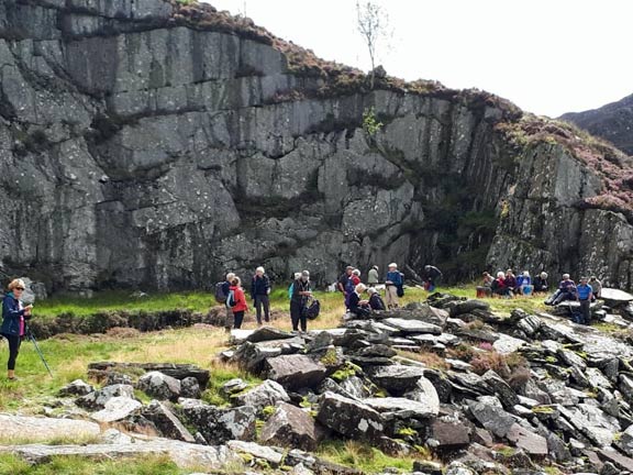 3.Bwlch y Ddwy Elor
15/8/19. Members settle down to lunch. Photo: Judith Thomas
Keywords: Aug19 Thursday Dafydd Williams
