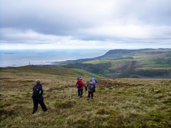 5.Aber Falls / Carneddau
20/10/19. On our way down from Moel Wnion. It may be just a moel but it is a big one. We had a very cold and windy lunch at the top.
Keywords: Oct19 Sunday Jean Norton Annie Michael