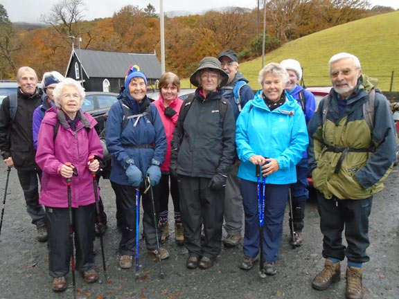 1.Coed y Brenin
7/11/19. In the car park at Ganllwyd at the start of the walk. Photo: Dafydd Williams.
Keywords: Nov19 Thursday Nick White