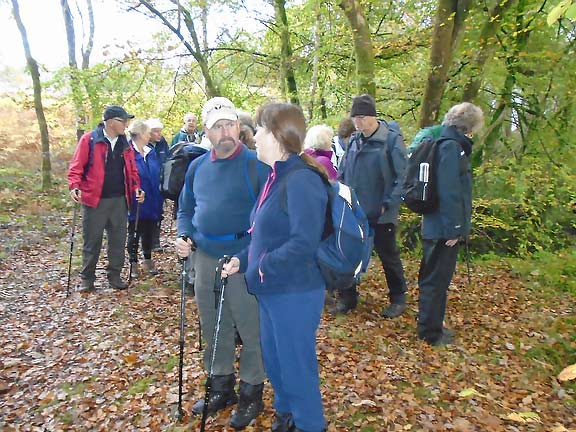 4.Cwm Teigl / Cwm Cynfal
24/10/19.   A short stop alongside the River Teigl. Photo: Dafydd Williams.
Keywords: Oct19 Thursday Tecwyn Williams