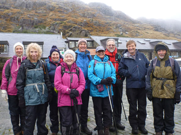 1.Glyders Red Dot Route 'A' walk.
3/11/19.At the car park at Pen-y-Pass ready for the start.
Keywords: Nov19 Sunday Richard Hirst