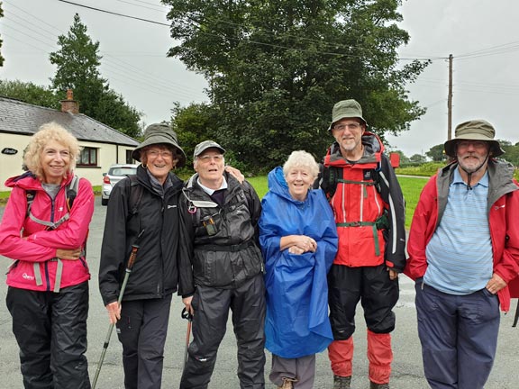 1.Moel y Ci
28/7/19. Starting out from Rhyd-y-Groes. The weather is a bit drizzly.
Keywords: Jul19 Sunday Gwynfor Jones