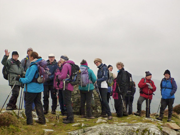 5.Moel y Gest
29/12/19. The summit  with tremendous alround views.
Keywords: Dec19 Sunday Judith Thomas