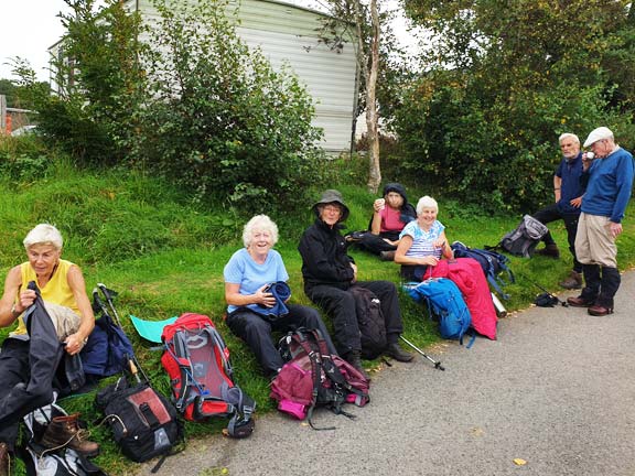 3.Moelfre
22/9/19. After all that archaeology we needed a coffee break at the Rynys Caravan Park.
Keywords: Sep19 Sunday Dafydd Williams