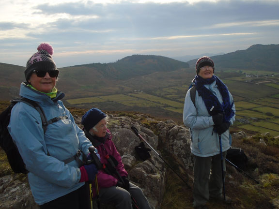 2.Mynydd Nefyn
21/11/109. On top of Gwylwyr with Mynydd Boduan in the background. Photo: Dafydd Williams.
Keywords: Nov19 Thursday Maureen Evans