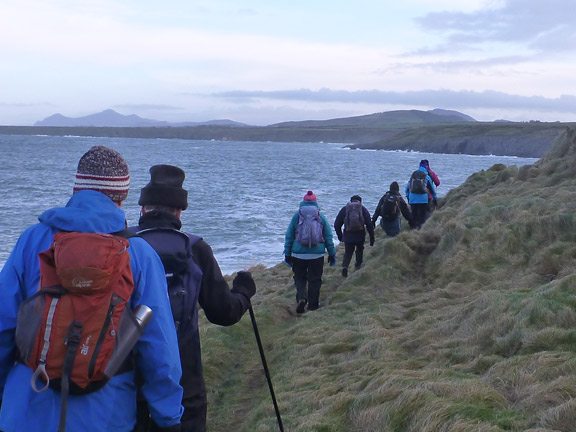 3.Porthor to Porth Gwylan
15/12/19. Walking around the Penrhyn Mawr headland.
Keywords: Dec19 Sunday Mary Evans