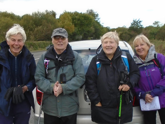 1.Tal-y-bont
20/10/19. Starting point from layby on old A55 near Talybont. Photo: Dafydd Williams.
Keywords: Oct19 Sunday Dafydd Williams