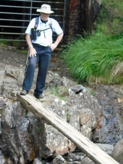6.Llyn Geirionydd & Llanrhychwyn Church
14/7/19. One member has to walk the plank. Photo: Dafydd Williams.
Keywords: Jul19 Sunday Dafydd Williams