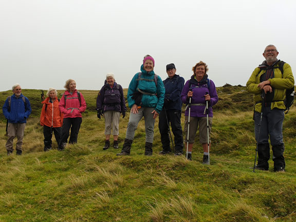 7.Moel Goedog-Bryn Cader Faner, bronze age trail
13/9/20. The whole group looking out over the Dwyryd Estuary.
Keywords: Sep20 Sunday Derek Cosslett