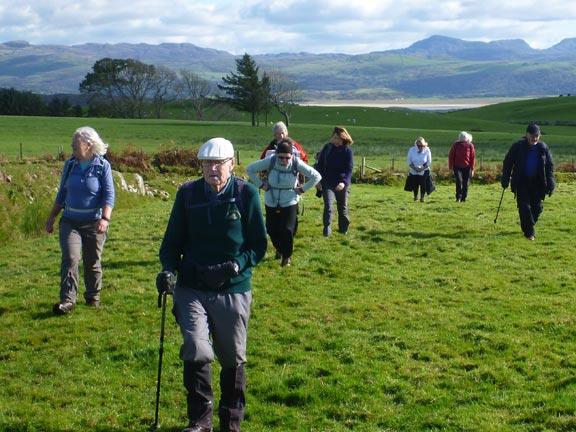 6.Criccieth -Black Rock-Pentrefelin
11/10/20. The leader on familiar ground as we stride across the old Criccieth Golf Club fairways towards Moel Ednyfed, a well known view point for many a sliced shot.
Keywords: Oct20 Sunday Dafydd Williams