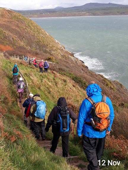 4.Mynydd Mawr/Uwch Mynydd/Western Llyn
12/11/20. Approaching Porth Meudwy. Photo: Eryl Thomas
Keywords: Nov20 Thursday Judith Thomas