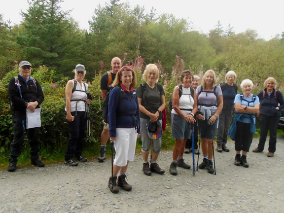 2.Snowdon foothills & Beddgelert Forest
26/08/21. Members ready for off following the briefing. Photo: Dafydd Williams.
Keywords: Aug21 Thursday Dafydd Williams