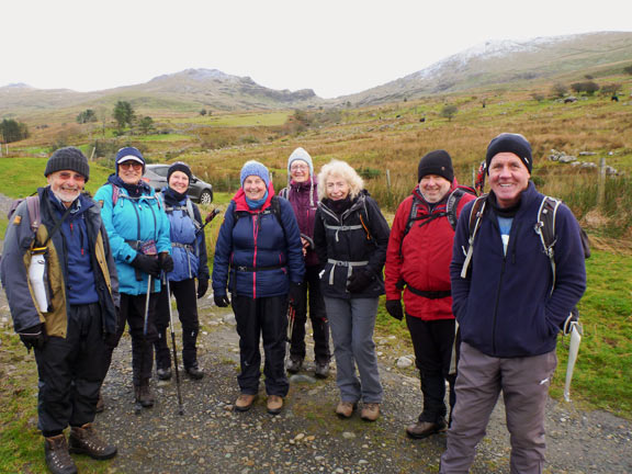 1.Cwm Llefith-Moel yr Ogof-Moel Lefn-Cwm Pennant
28/11/21. Starting off from the parking area close to Cwrt Isaf, Cwm Pennant,
Keywords: Nov21 Sunday Eryl Thomas