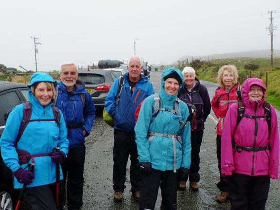 1.Pedol Marchlyn Horseshoe
19/9/21. Ready for off from the car park below the Marchlyn Reservoirs. It is drizzling and the low cloud can be seen in the background.
Keywords: Sep21 Sunday Noel Davey