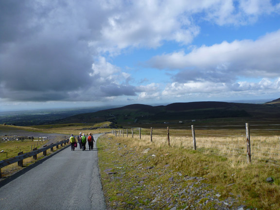 7.Pedol Marchlyn Horseshoe
19/9/21. The final stages of the walk. Striding down from Marchlyn Bach Reservoir on the tarmac.
Keywords: Sep21 Sunday Noel Davey