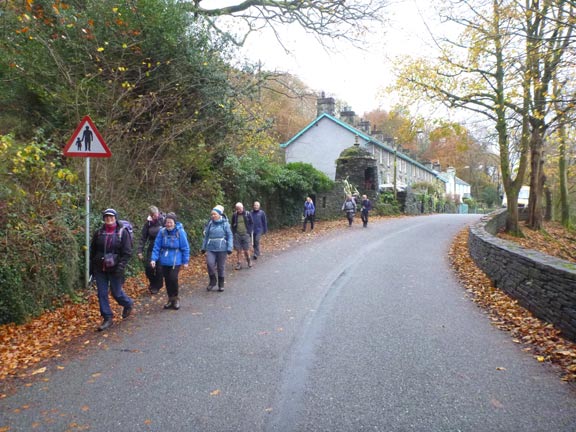 2.Garreg Llanfrothen Circular
18/11/21. Making our way along the A4085 in the direction of the Brondanw Gardens past which our walk will take us.
Keywords: Nov21 Thursday Dafydd Williams