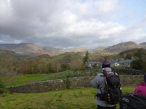 2.Ffestiniog Valleys & Waterfalls
7/11/21. At the beauty spot in the grounds of St Michael's Church Llan Ffestiniog. Looking north to the mountains surrounding Blaenau Ffestiniog..
Keywords: Nov21 Sunday Eryl Thomas