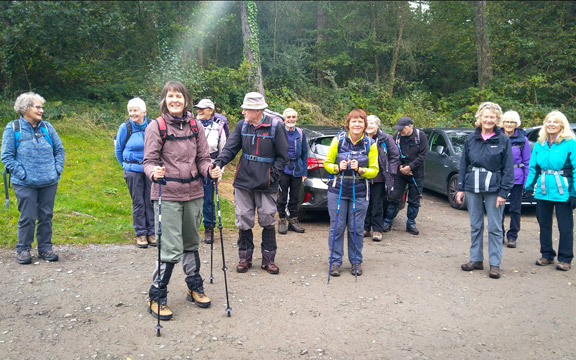 1.Newborough Forest and Llanddwyn
14/10/21. At the car park on the eastern side of Malltraeth Sands, and ready for off. Photo: Michael Andrews.
Keywords: Oct21 Thursday Annie Andrew Jean Norton