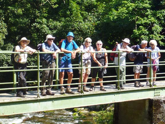 6.Llanllechid
18/7/21. A quick pose on the footbridge over Afon Ogwen close to Felin Cochwillan.
Keywords: Jul21 Sunday Dafydd Williams