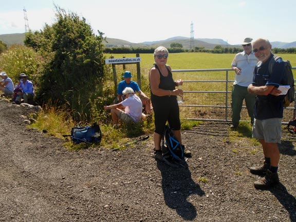 2.Llanllechid
18/7/21. Tea/Coffee break. We are beginning to feel the heat. Photo: Dafydd Williams.
Keywords: Jul21 Sunday Dafydd Williams