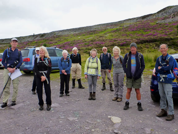 1.Moel Eilio
11/7/21. Ready to start off from the car park below Moel Eilio.
Keywords: Jul21 Sunday Hugh Evans