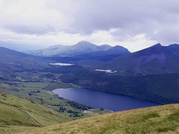 4.Moel Eilio
11/7/21. Looking over towards Rhyd-ddu with Moel Hebog range beyond and Mynydd Drws-y-coed to the right. Photo: Eryl Thomas.
Keywords: Jul21 Sunday Hugh Evans