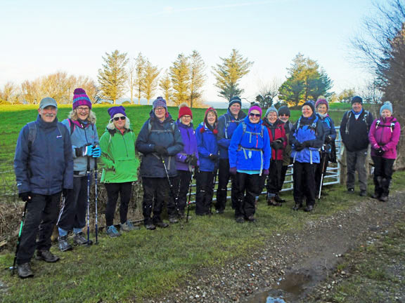 1.Nefyn-Gwylwyr-Pistyll-Coast Path
2/12/21.A quick line up an hour into the walk. Photo: Dafydd Williams.
Keywords: Dec21 Thursday Gwynfor Jones