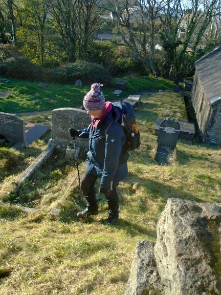 5.Nefyn-Gwylwyr-Pistyll-Coast Path
2/12/21. The Church of Saint Beuno's cemetery where the actor Rupert Davies and his wife are buried. Photo: Dafydd Williams.
Keywords: Dec21 Thursday Gwynfor Jones