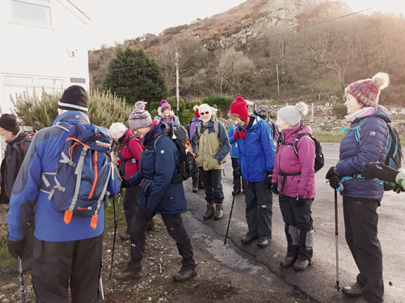 2.Nefyn-Gwylwyr-Pistyll-Coast Path
2/12/21. Crossing the main road just south of Pistyll. Photo: Eryl Thomas.
Keywords: Dec21 Thursday Gwynfor Jones